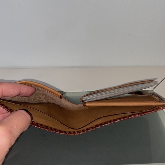 Vintage Tooled Leather Horse & Barn Country Western Wallet Billfold - Picture 12 of 16